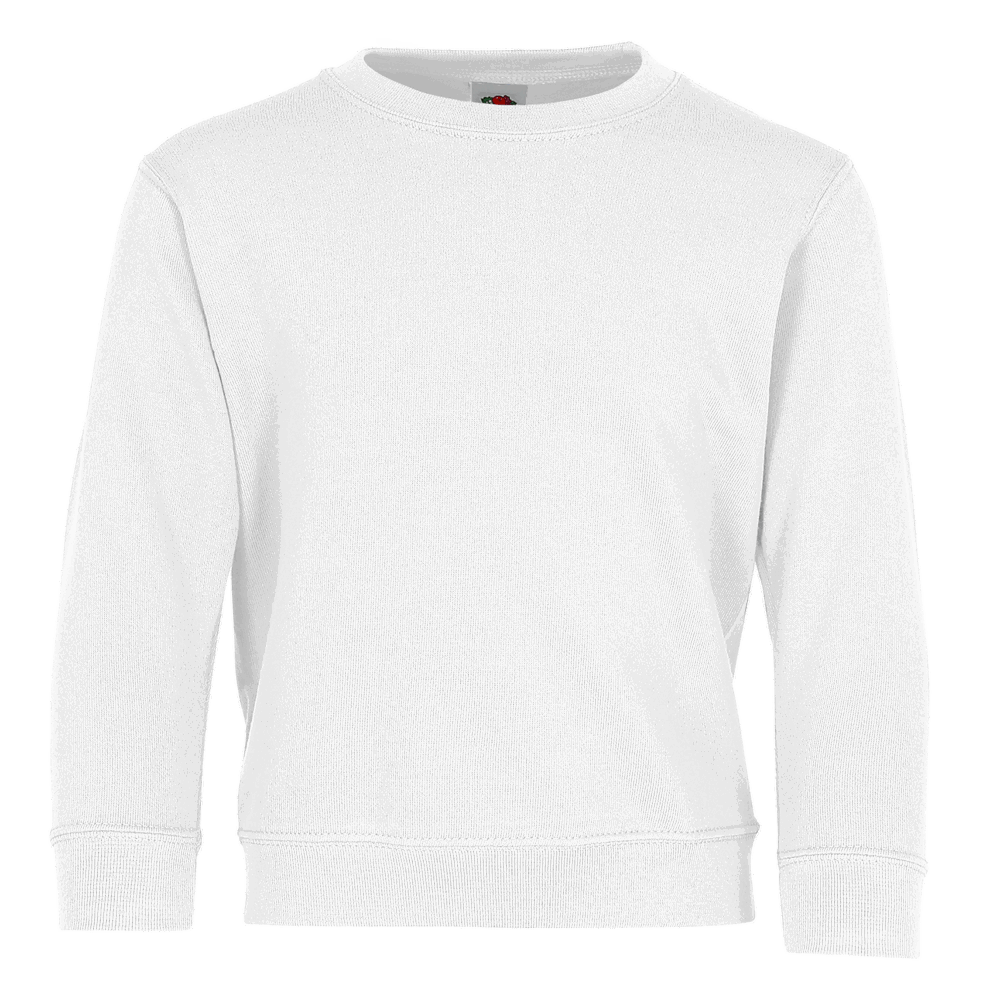 620410 - Kids Classic Set-In Sweat, weiß, 104