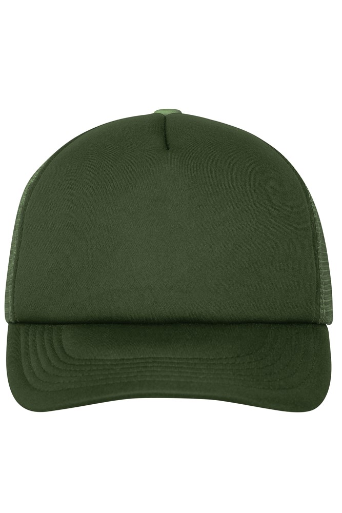 5 Panel Polyester Mesh Cap - Dark-olive (ca. Pantone 5815C)