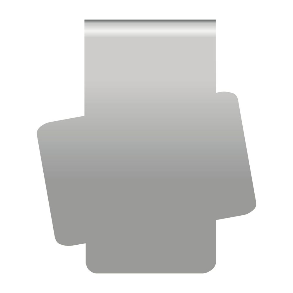 ROMINOX® Mehrweg-Büroklammer Shape Clip Variante B, idealer Mailingartikel für Dokumente, bis zu 18 Seiten Klemmkraft