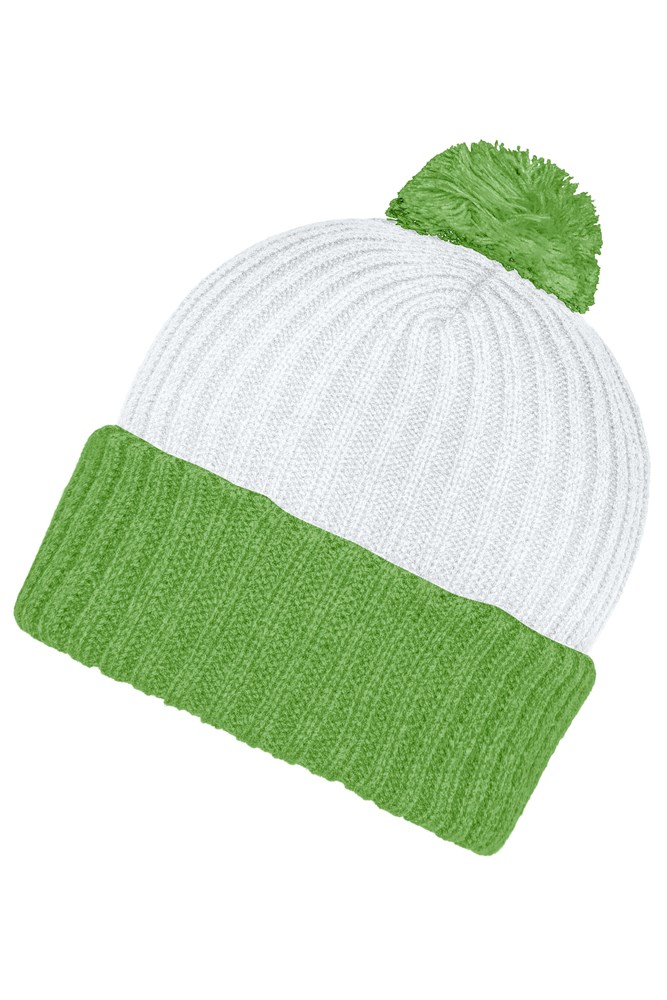 Knitted Cap with Pompon