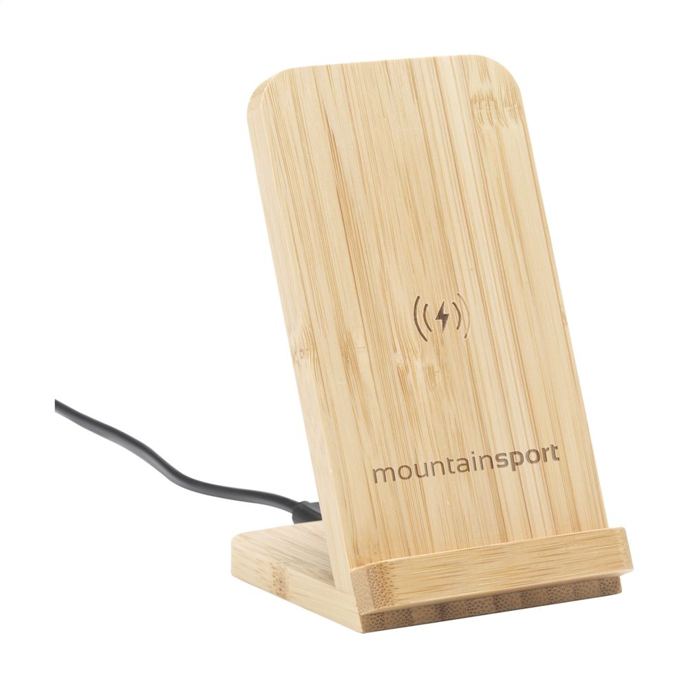 Baloo Wireless Charger Stand 15W Ladeständer - Bambus