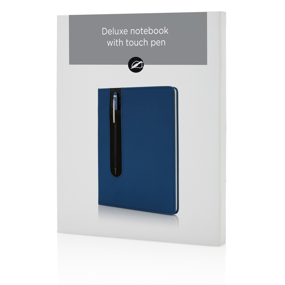 Basic Hardcover PU A5 Notizbuch mit Stylus-Stift