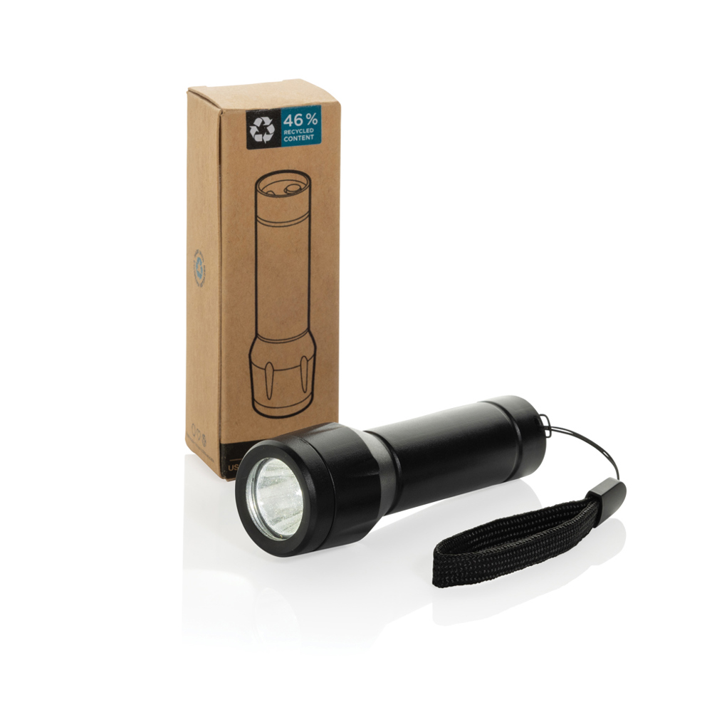 Flara USB-aufladbare Taschenlampe aus RCS recyceltem ABS