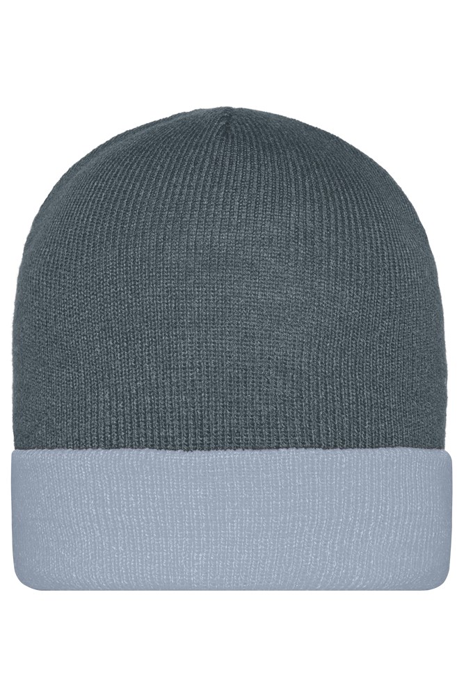 Knitted Cap - Dark-grey/light-grey (ca. Pantone 426C
420C)