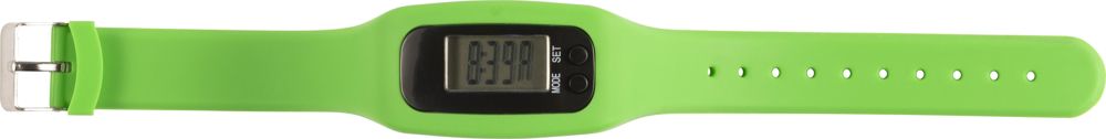 Schrittzähler mit Silikon Armband Tahir - Limettengrün