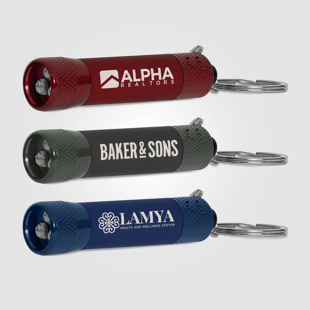 Chroma Softy Monochrome Klassisches 3 LED Taschenlampen Schlüsselanhänger