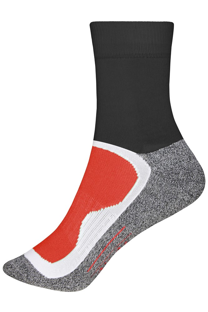 Sport Socks - Black/red (ca. Pantone blackC
200C)
