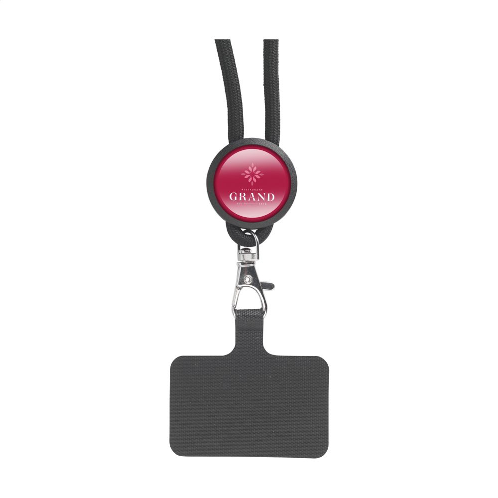 Lace Lanyard GRS RPET 0,5 cm Handy-Schlüsselband