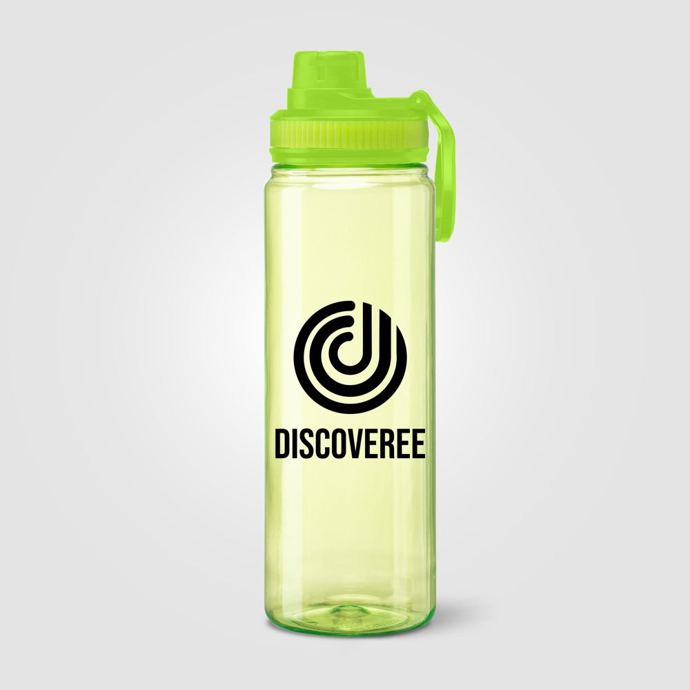 Alaska Sportflasche mit Tragegriff aus rPET - 800 ml - Limettengrün (#C0DF16)