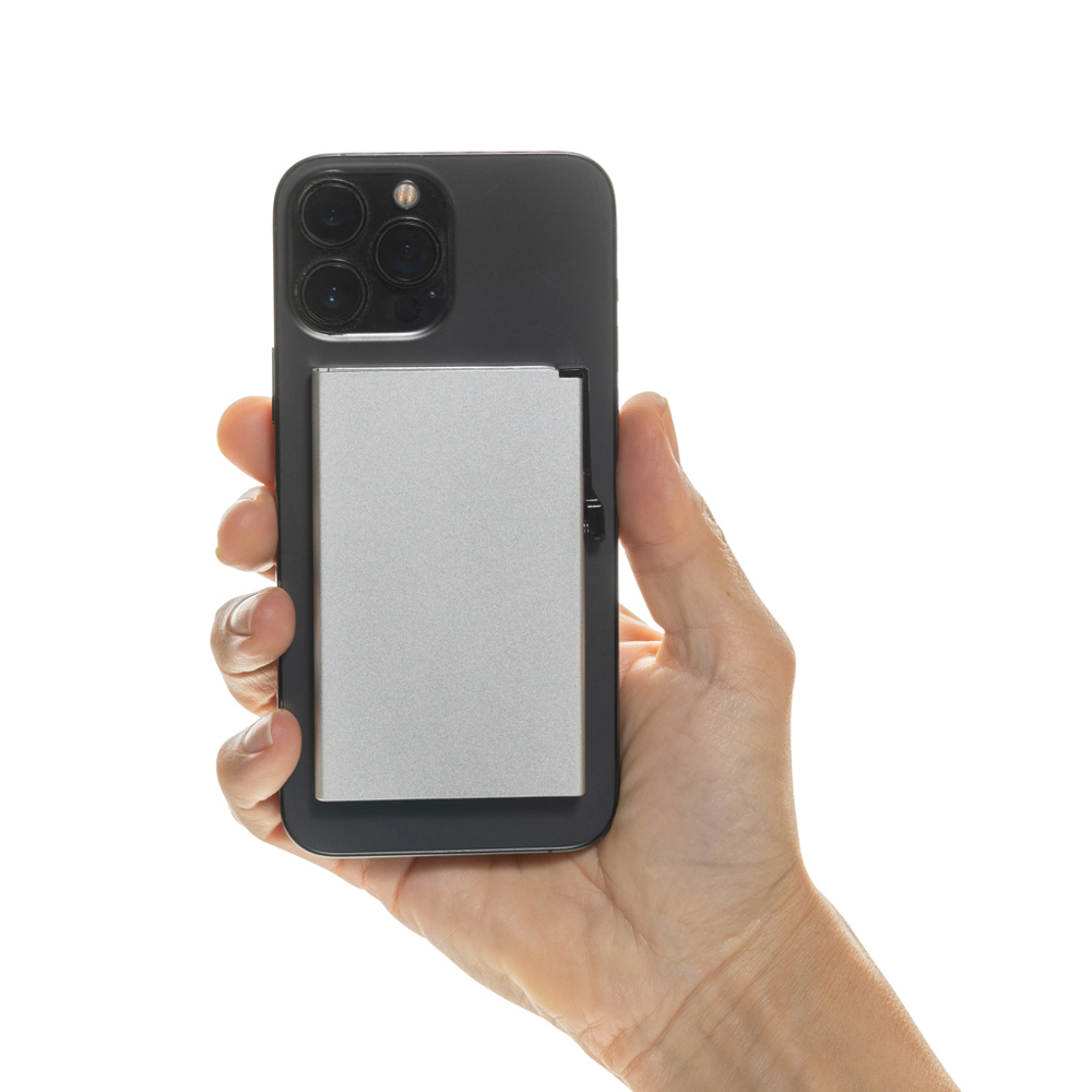 Magnetischer RFID-Kartenhalter aus Aluminium für Smartphones