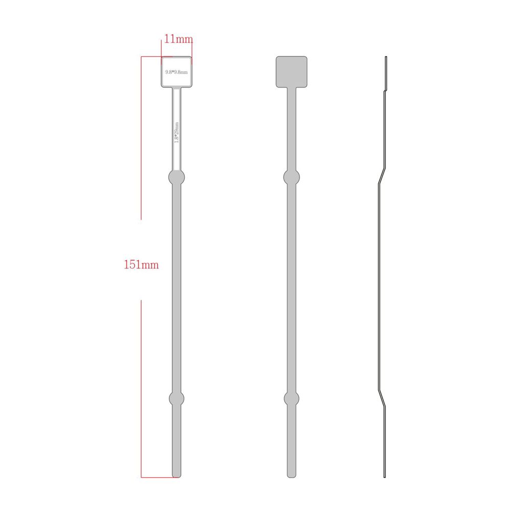 ROMINOX® Mehrweg-Büroklammer Document Pin, idealer Mailingartikel für Dokumente, bis zu 20 Seiten Klemmkraft
