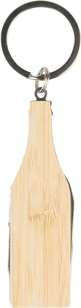 Bambus-Multifunktionswerkzeug-Schlüsselanhänger Inaya