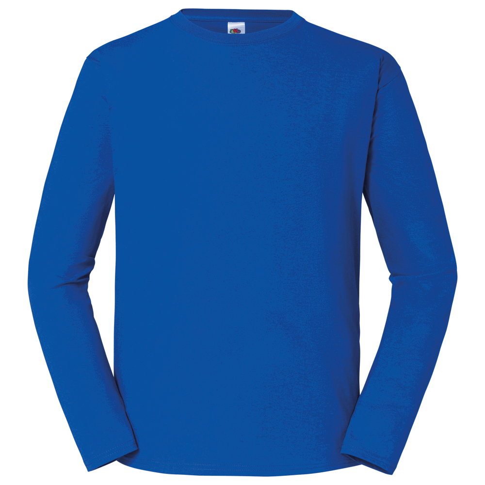 613600 - Iconic 195 Ringspun Premium Long Sleeve T - royal