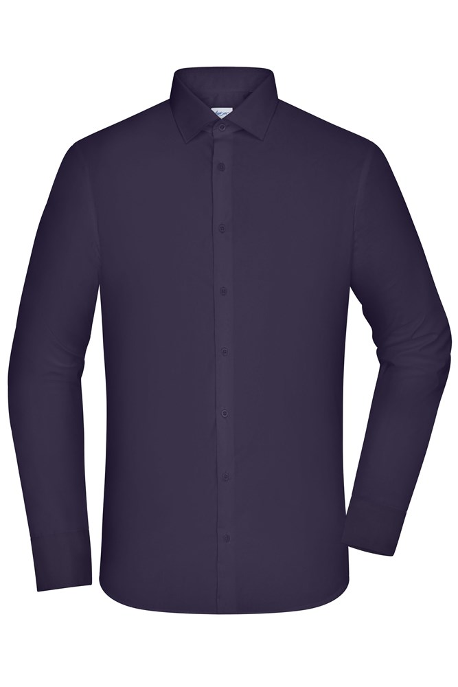 Men's Shirt - SLIM FIT - - Deep-purple (ca. Pantone P 101-16 C)