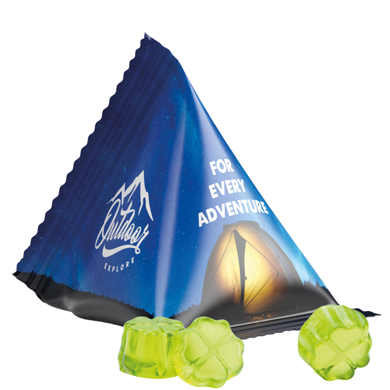 Tetraeder 15 g Trolli Fruchtgummi Standardformen - weiß