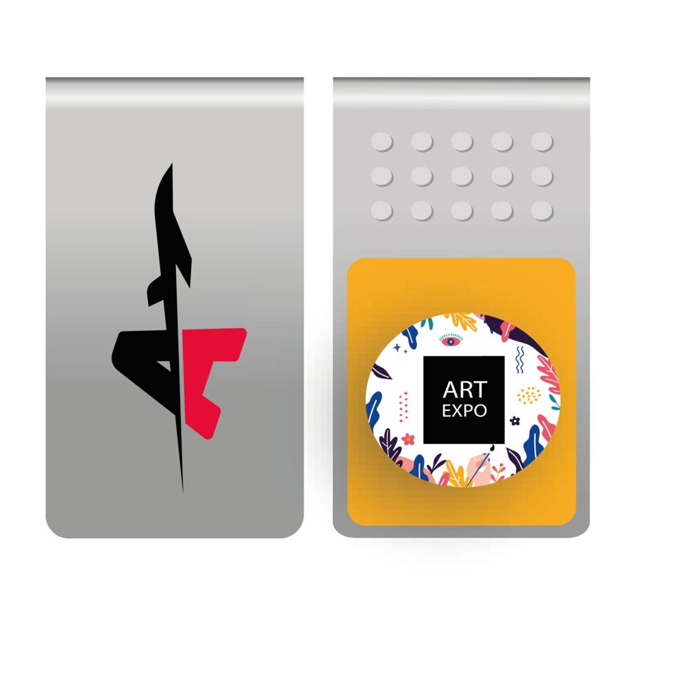 ROMINOX® Mehrweg-Büroklammer Straight Clip ohne Noppen, idealer Mailingartikel für Dokumente, bis zu 18 Seiten Klemmkraft