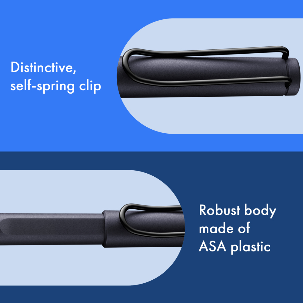 Tintenpatronenroller LAMY safari steel black