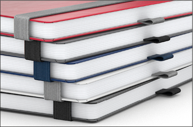 Notizbuch Vision-Book EXPRESS, A5, White, Winkelkaro, dunkelblau