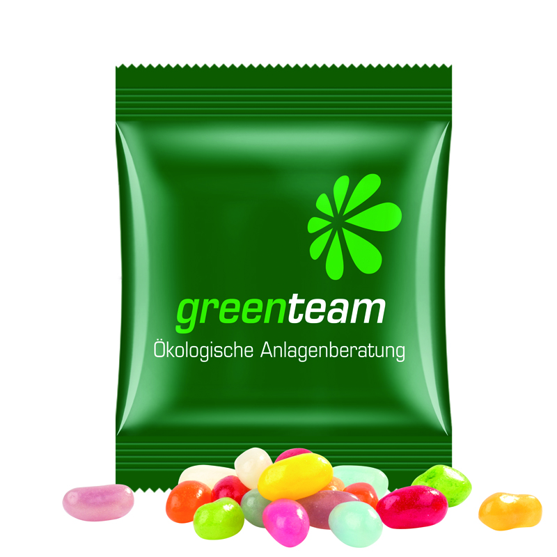 Minitüte 10 g, kompostierbare Folie weiß, Jelly Beans