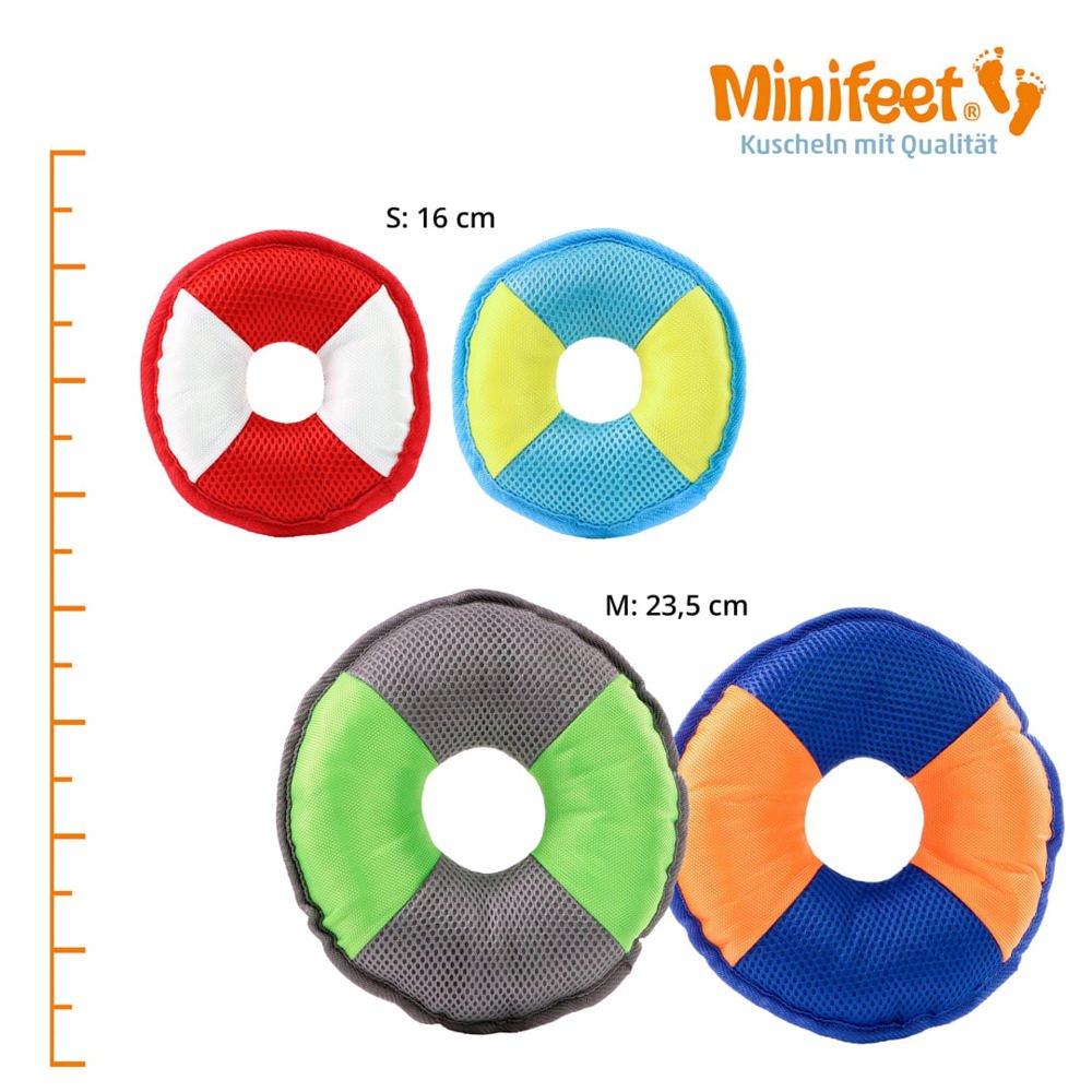 Hundespielzeug Flying Disc, orange/blau, M