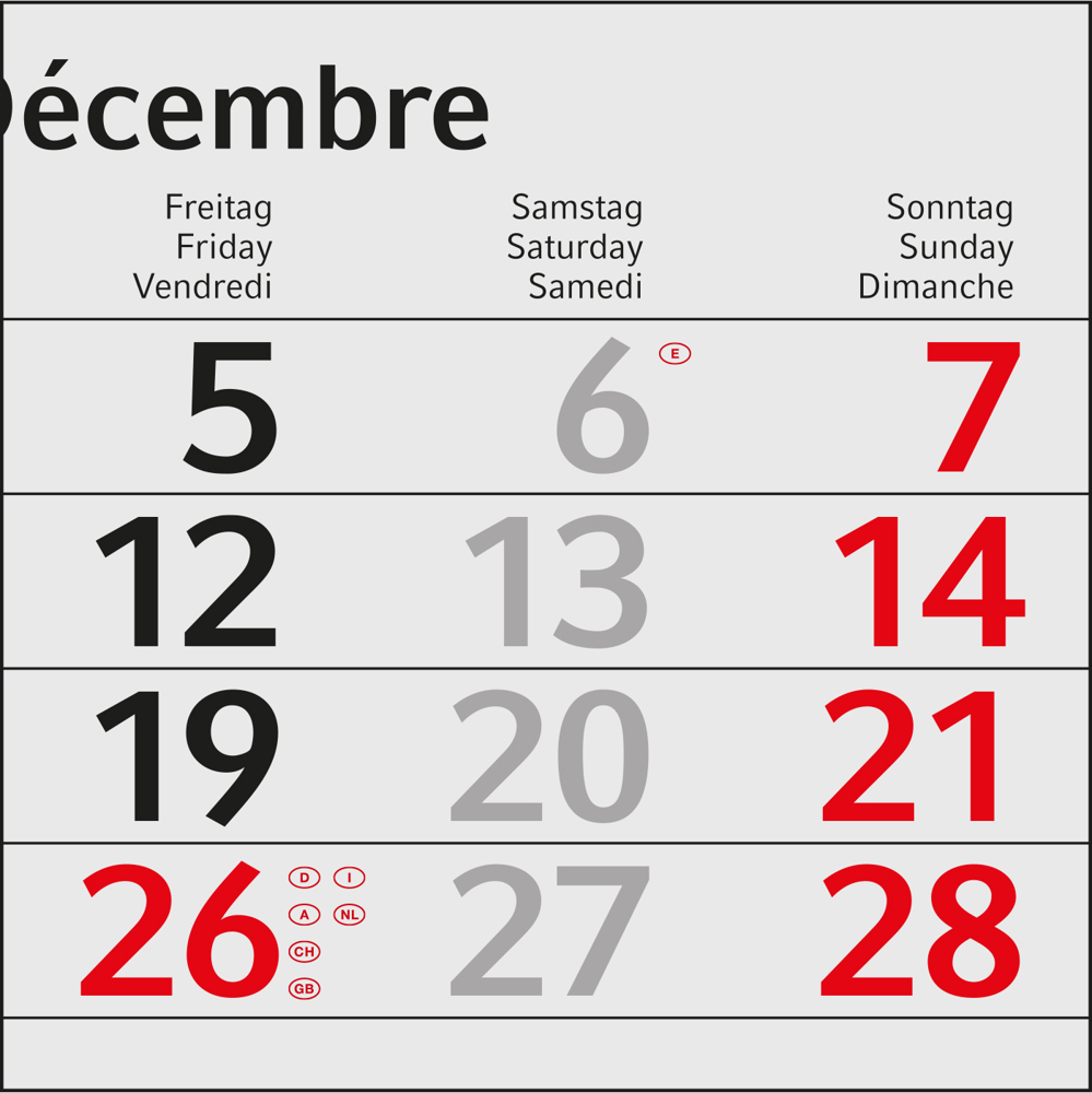 4-Monatskalender Einblatt Budget 4 EXPRESS