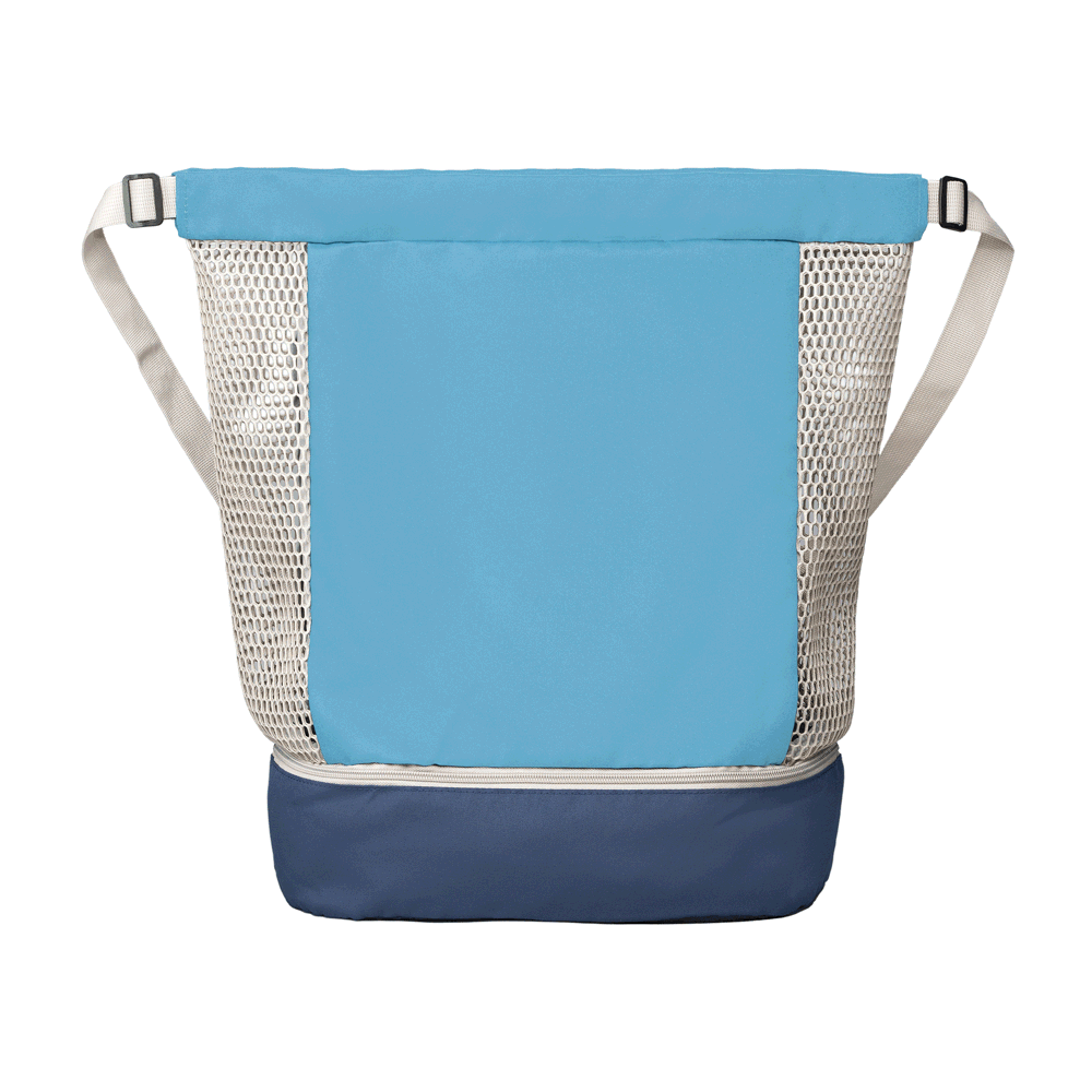 Neri Rucksack mit Kordelzug aus recyceltem Netzgewebe - 45 L