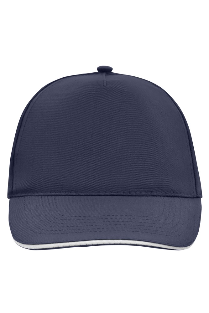 5 Panel Promo Sandwich Cap - Navy/white (ca. Pantone 533C
white)