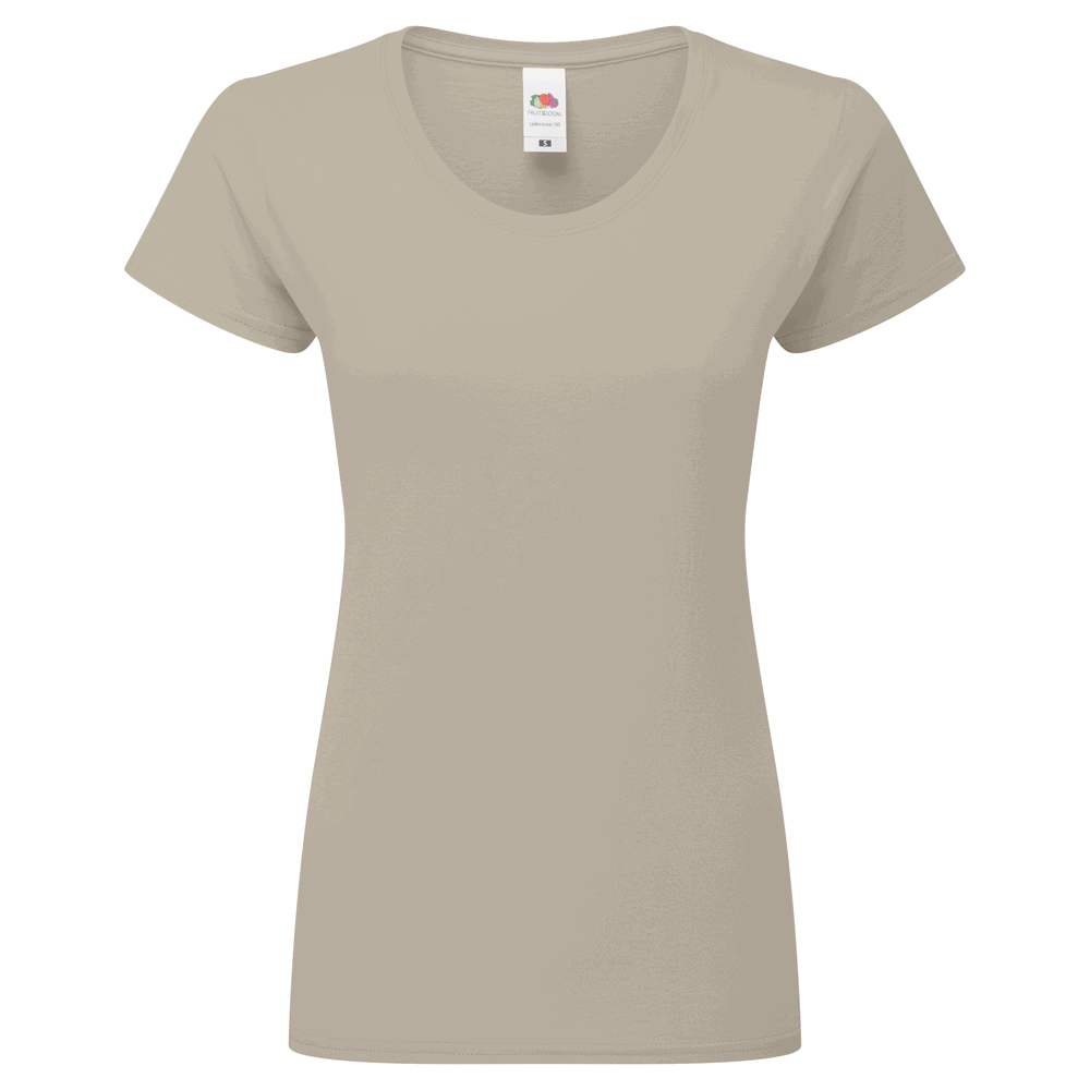 614240 - Ladies Iconic 195 T-Shirt (zuvor: Ladies Ringspun Premium T-Shirt) - desert sand