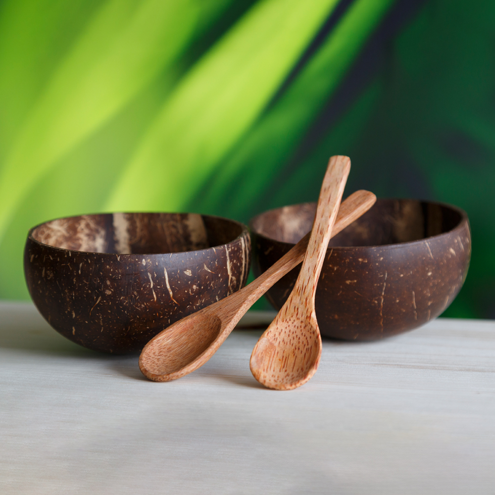 Kokosnuss-Schalen-Set – Cocoa