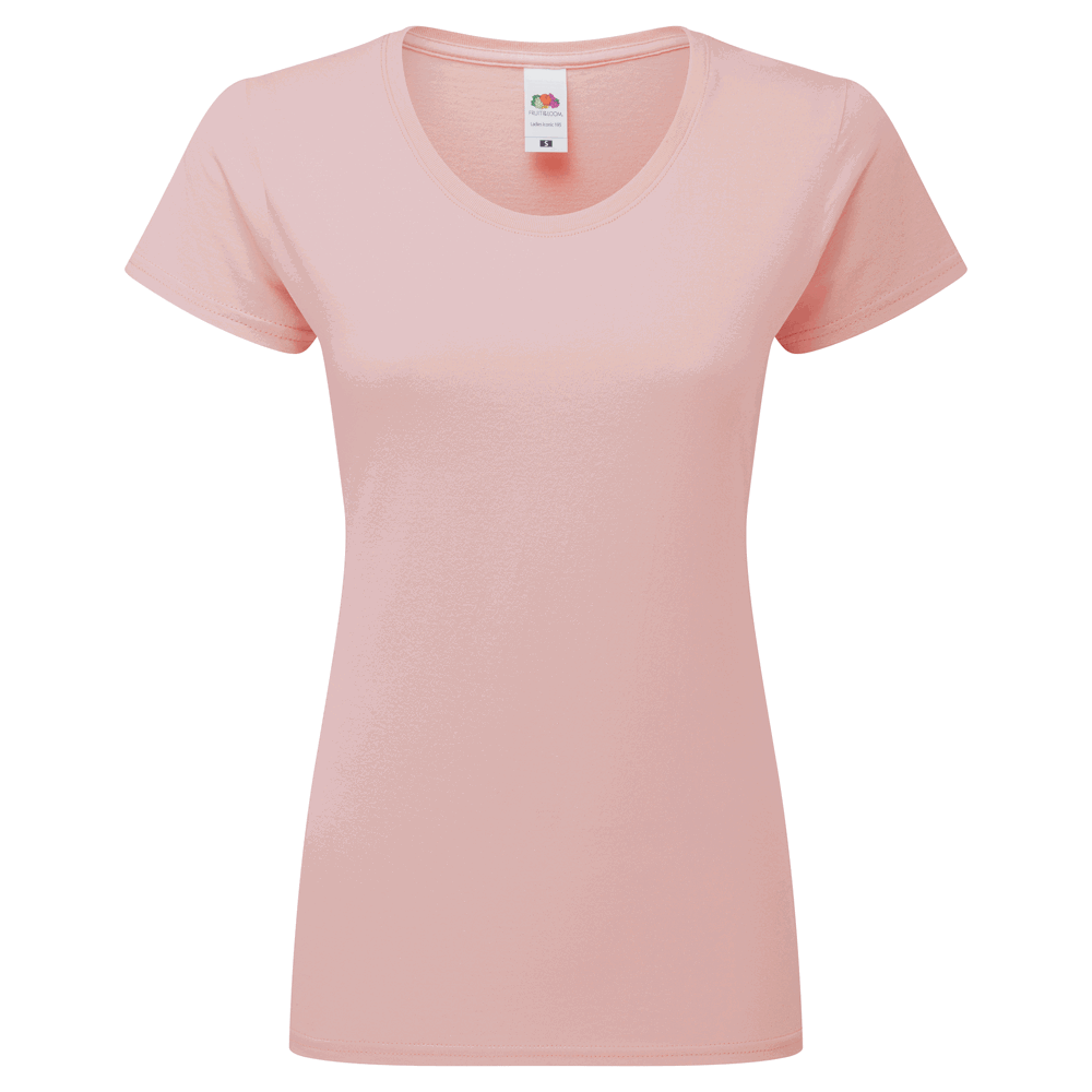 614240 - Ladies Iconic 195 T-Shirt (zuvor: Ladies Ringspun Premium T-Shirt) - powder rose