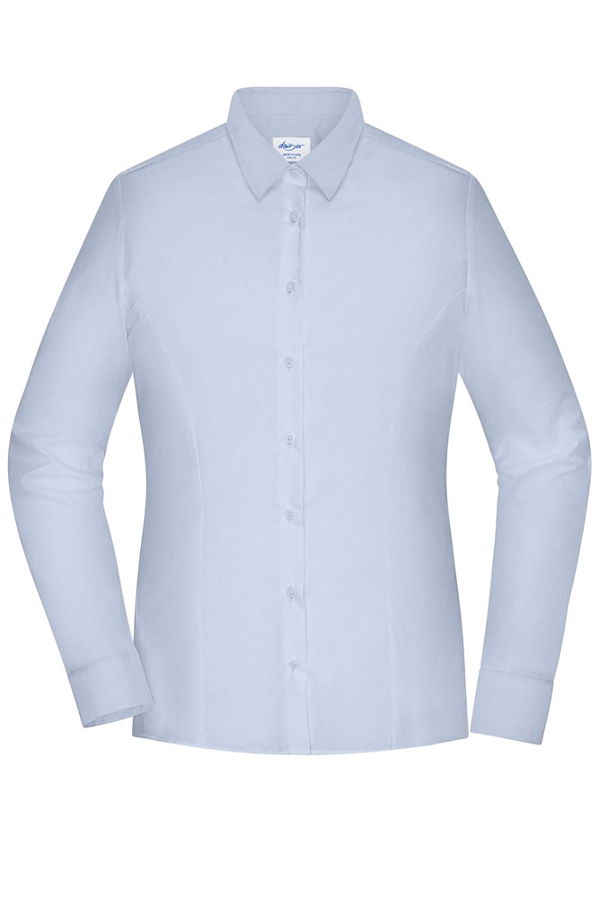 Ladies' Shirt - SLIM FIT - - Light-blue (ca. Pantone 650C)