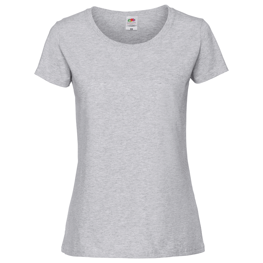 614240 - Ladies Iconic 195 T-Shirt (zuvor: Ladies Ringspun Premium T-Shirt) - graumeliert