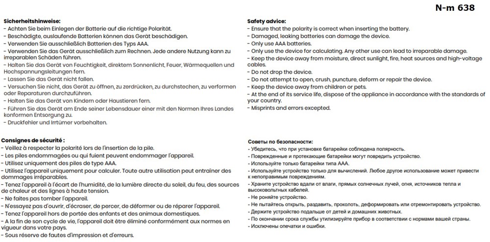Nestler-matho TIMELESS Tischrechner