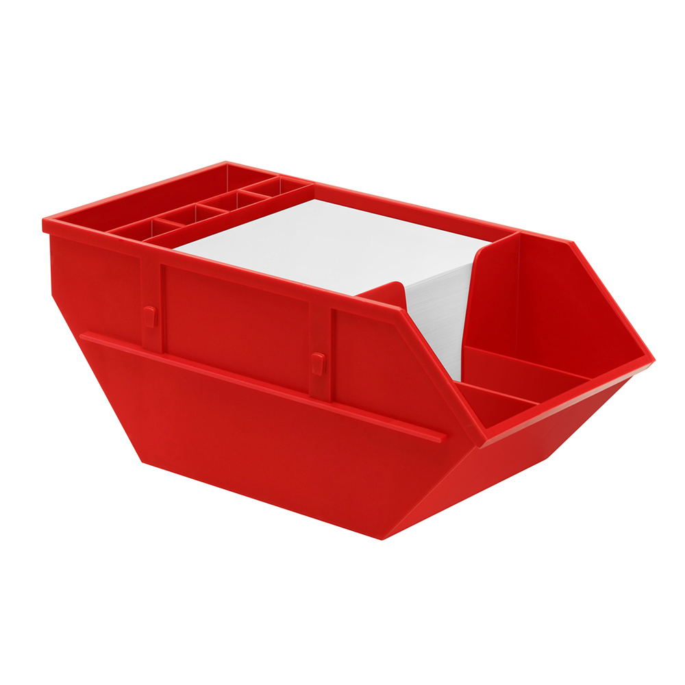 Zettelbox mit Köcher "Container"