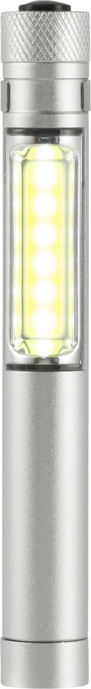 COB Taschenlampe Beth - Silber