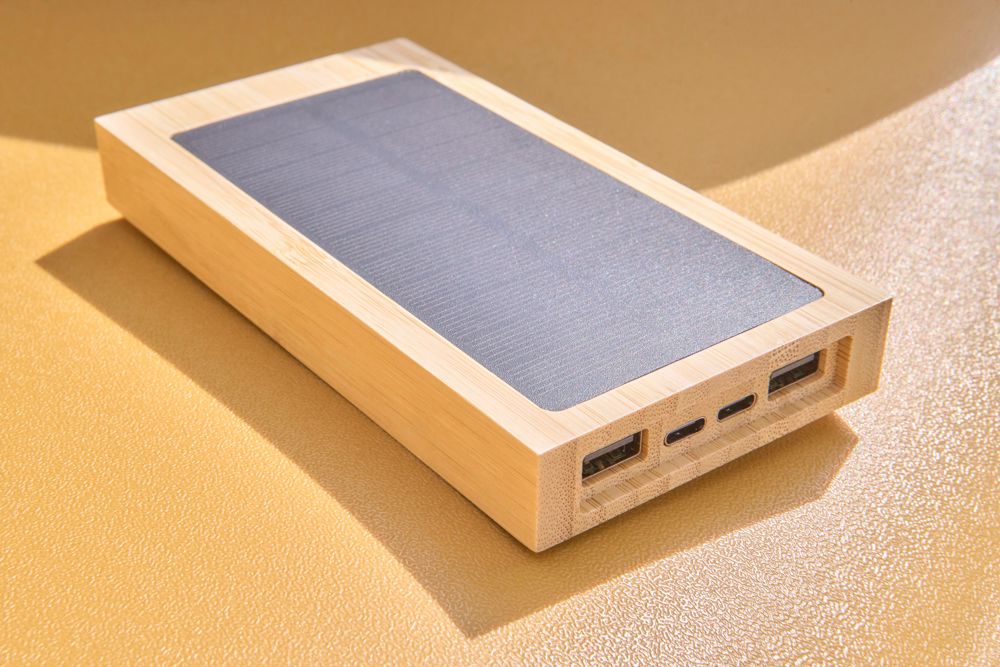 Bambus Solar-Powerbank Elz