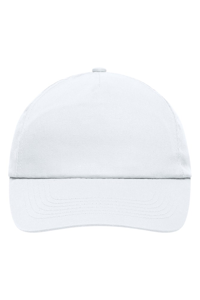 5 Panel Promo Cap Laminated - White (ca. Pantone white)