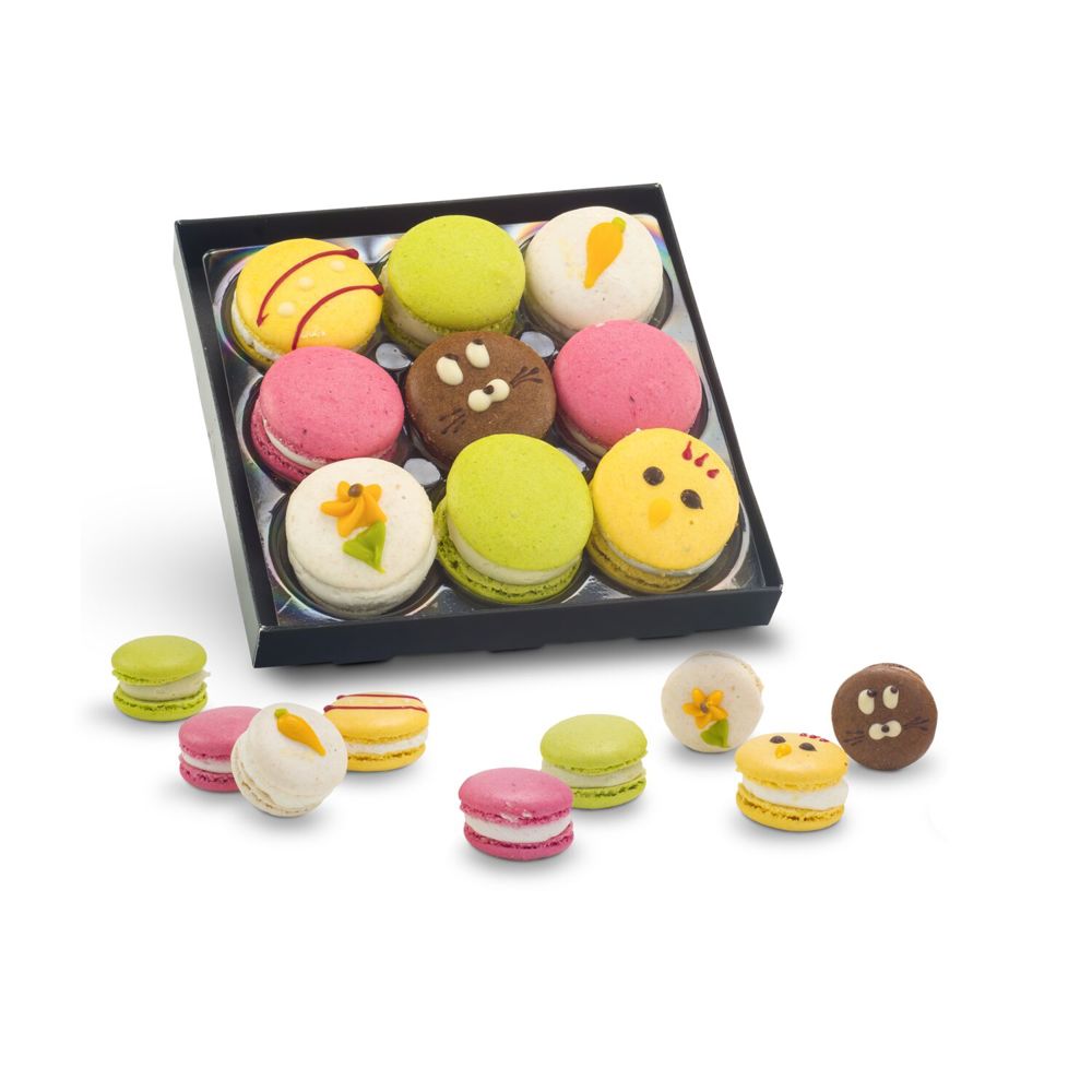 Bunte Oster-Macarons, 90 g