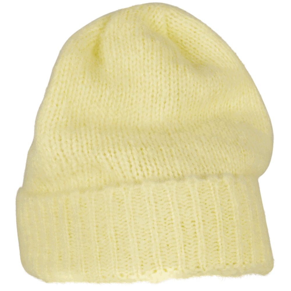Soft Acrylic Beanie - yellow