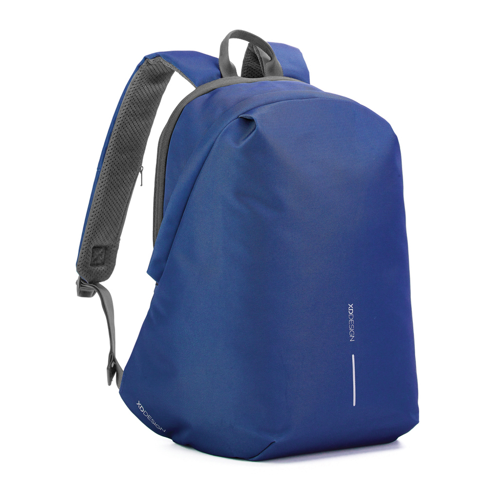 Bobby Soft, Anti-Diebstahl-Rucksack - Königsblau, grau (± PMS 7684 C/ ± PMS Cool Grey 9)