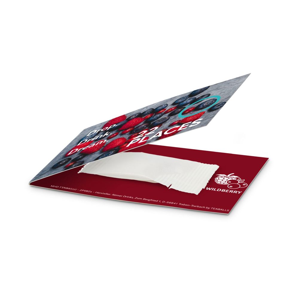 Promo Drops by TEABALLS - 1 Sachet (6-8 Wildberry Drops für ein Erfrischungsgetränk mit bis zu 0,5 L)