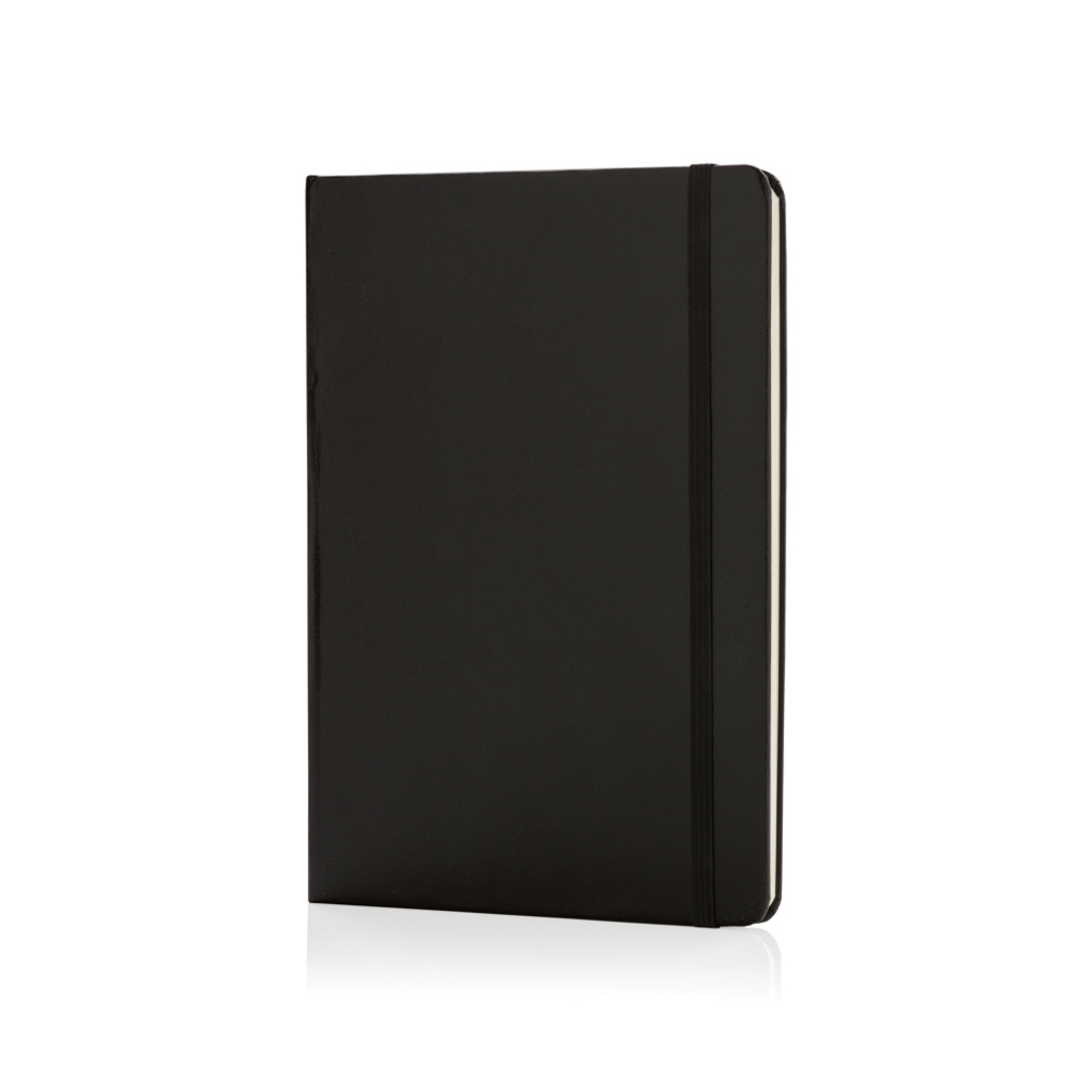 Basic Hardcover Notizbuch A5 - schwarz (± PMS Black)