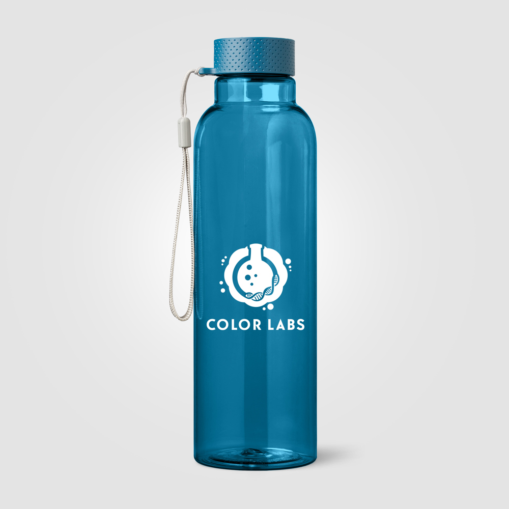 Aura rPET Trinkflasche mit Handschlaufe - 710 ml - Marineblau (#003B5C)