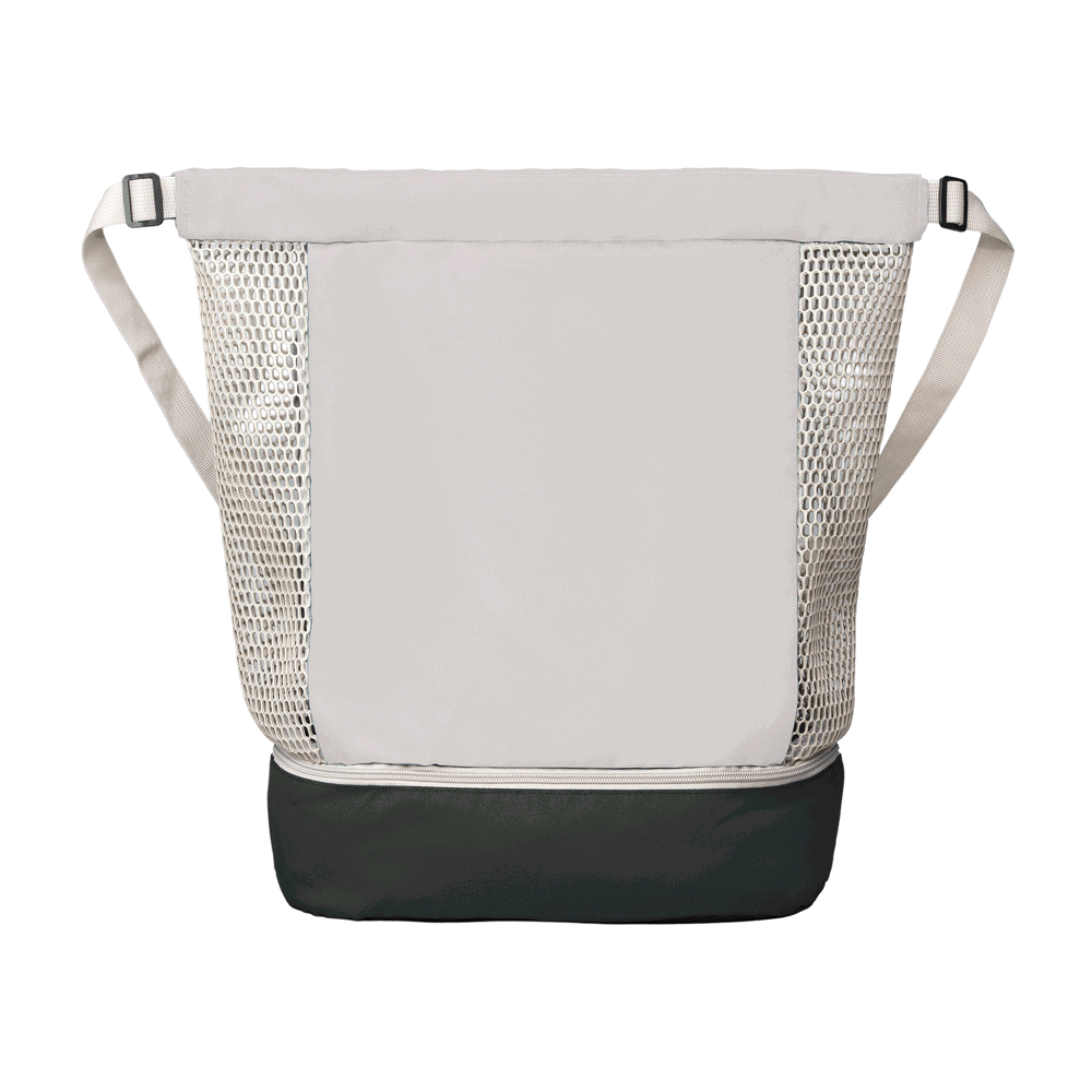 Neri Rucksack mit Kordelzug aus recyceltem Netzgewebe - 45 L