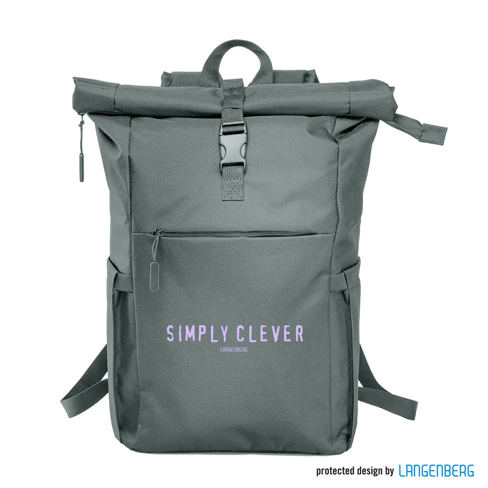 Rollup-Rucksack SIMPLE - grau