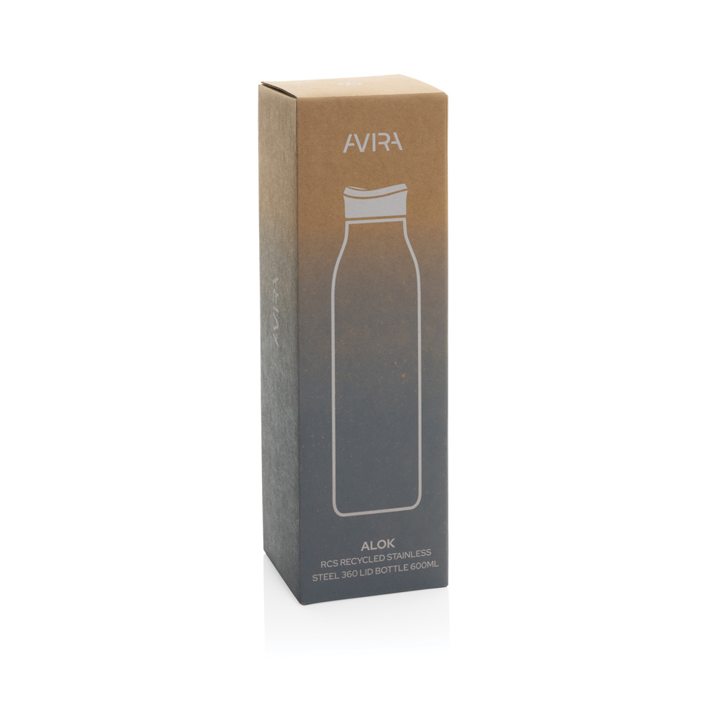 Avira Alok 360 Klick-Wasserflasche aus RCS rec. Stahl, 600ml