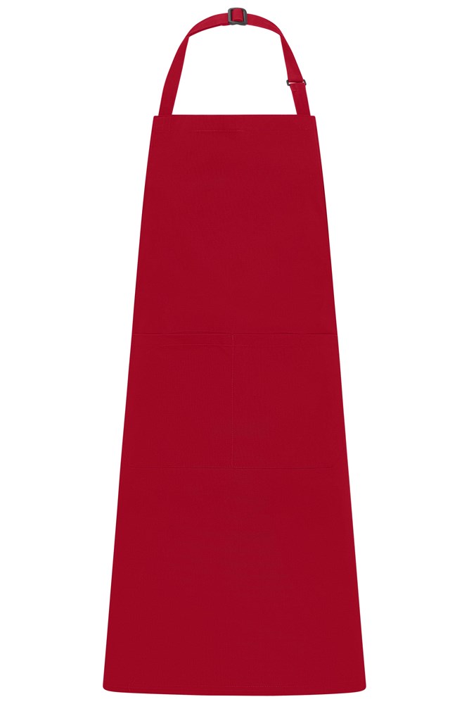 Apron with Bib - Red (ca. Pantone 200C)