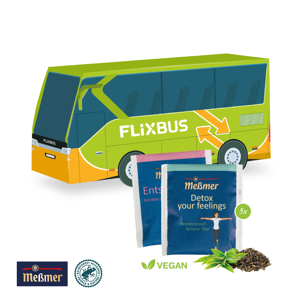 3D Präsent "Bus" mit Meßmer