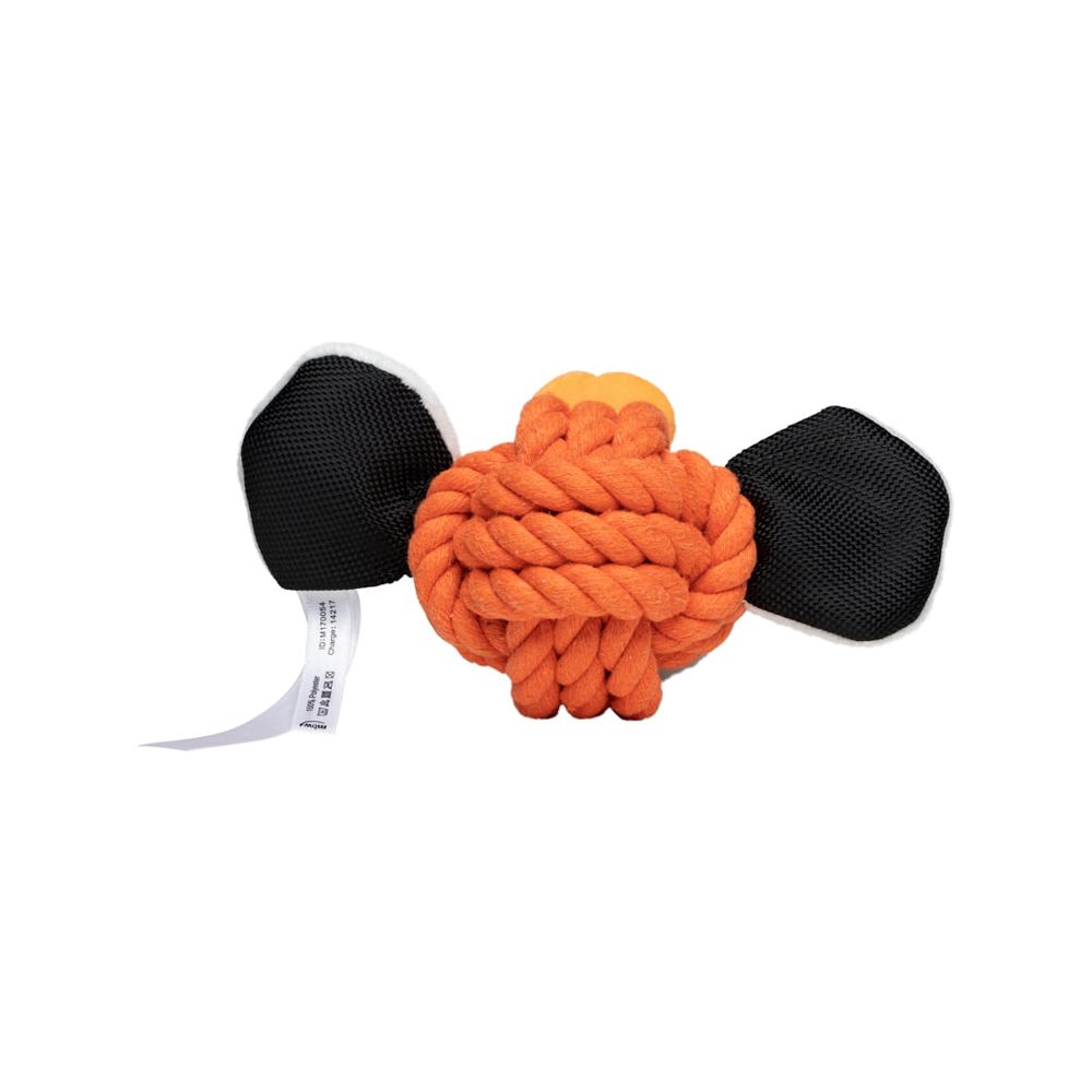 Hundespielzeug Knotentier Tiger, orange, one size