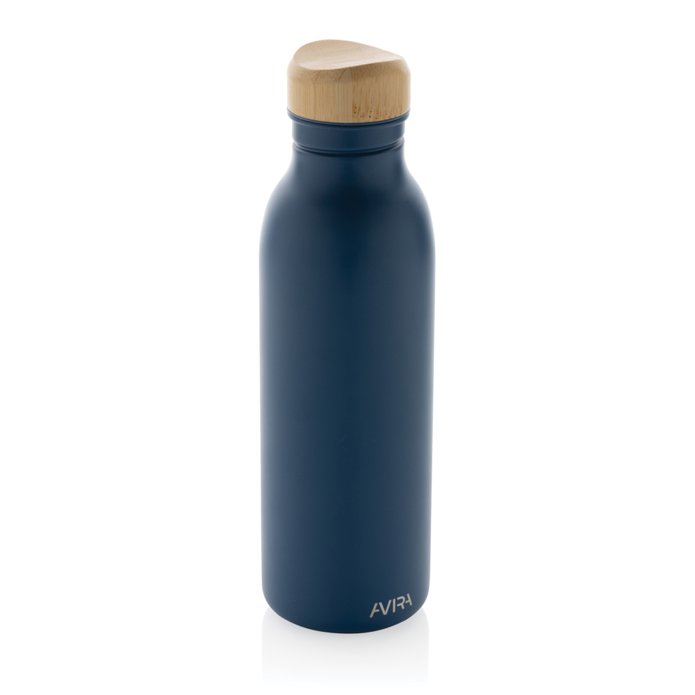 Avira Alcor 600ml Wasserflasche aus RCS rec. Stainless-Steel - navy blau (± PMS Blue 8483C)